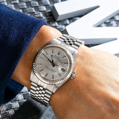 rolex datejust 1601 36mm silver dial with stainless steel bracelet|vintage Rolex Datejust 1601.